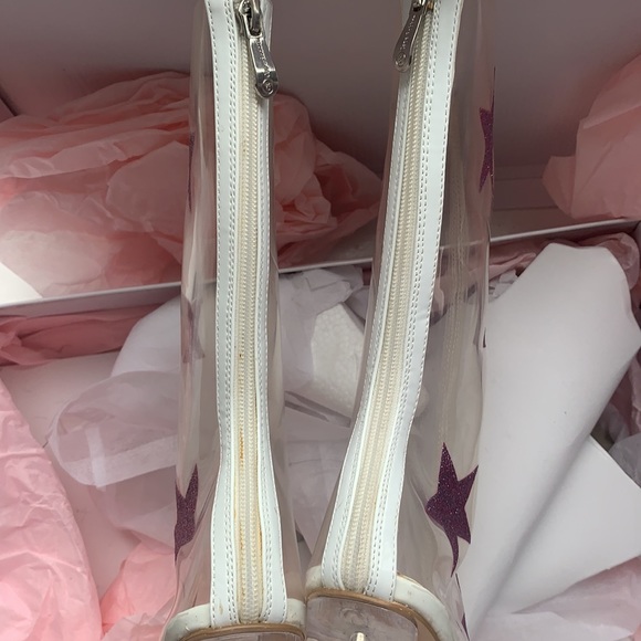 Cape Robbin BELLA clear boot w glitter stars US8.5 - Picture 6 of 11